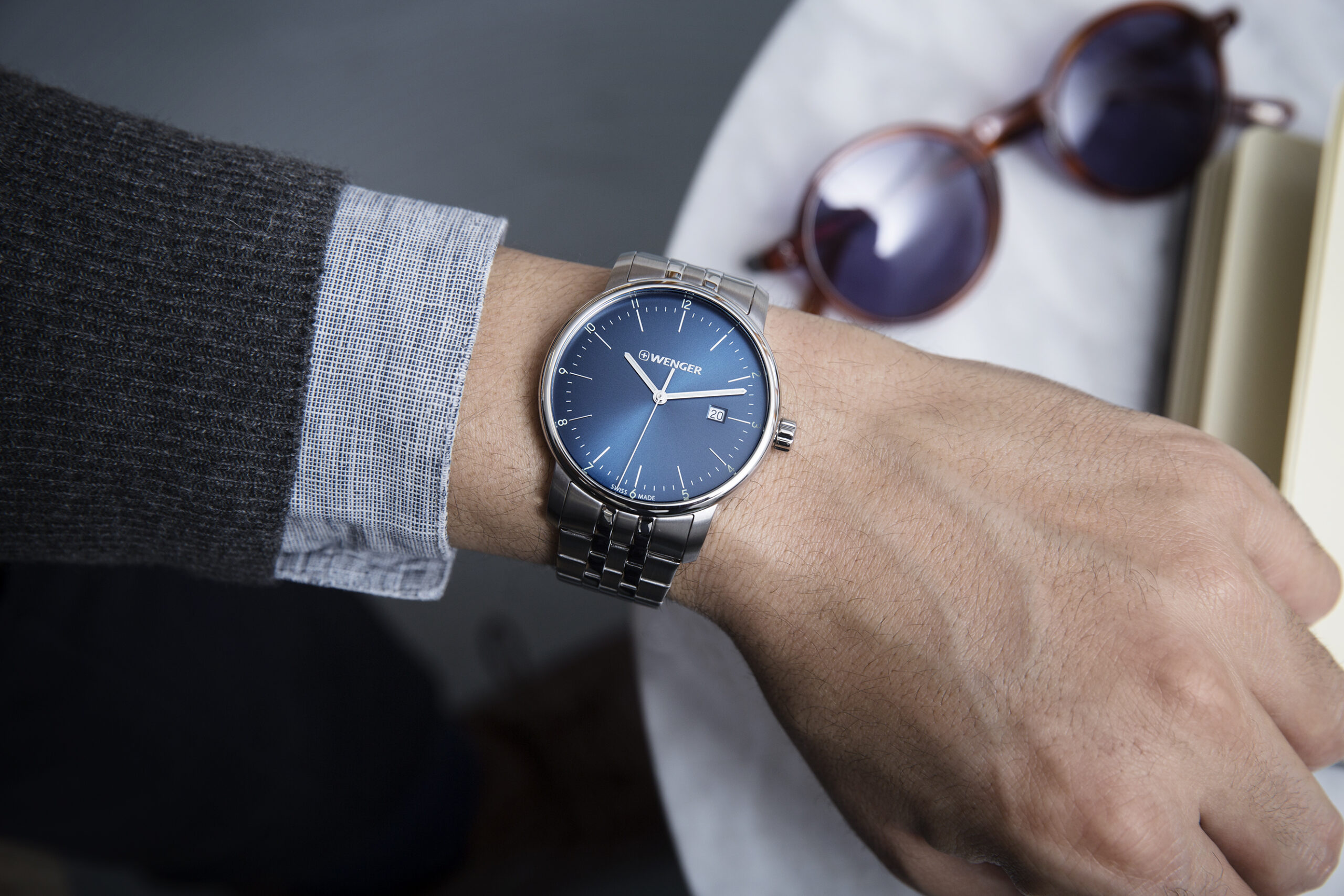 Orologio Uomo WENGER Urban Classic – 40 Mm – Swiss Made Quarzo – Impermeabile 100m